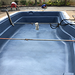 Pool after aquaBright applied